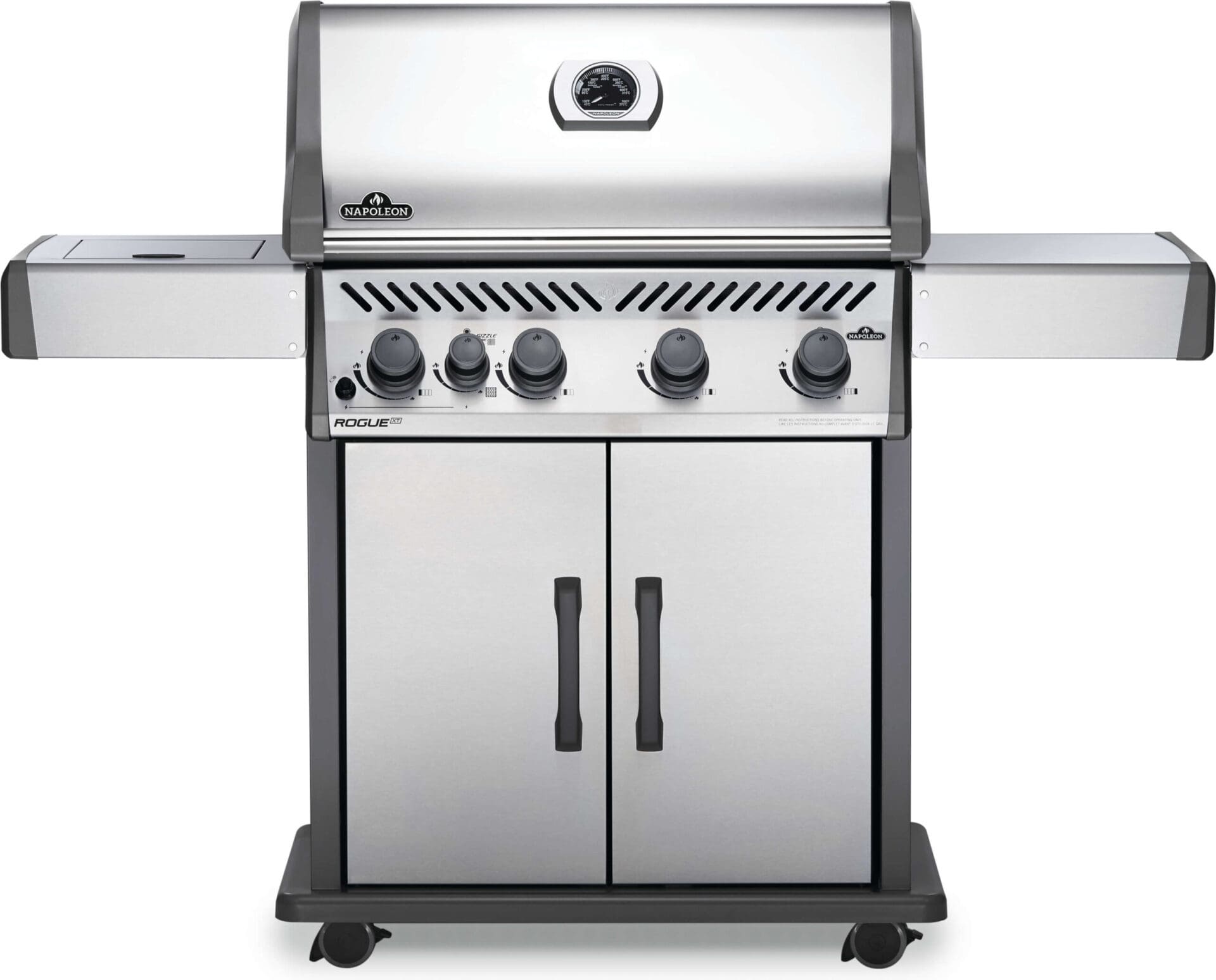 Napoleon - Rogue® XT 525 Natural Gas Grill with Infrared Side Burner, Stainless Steel