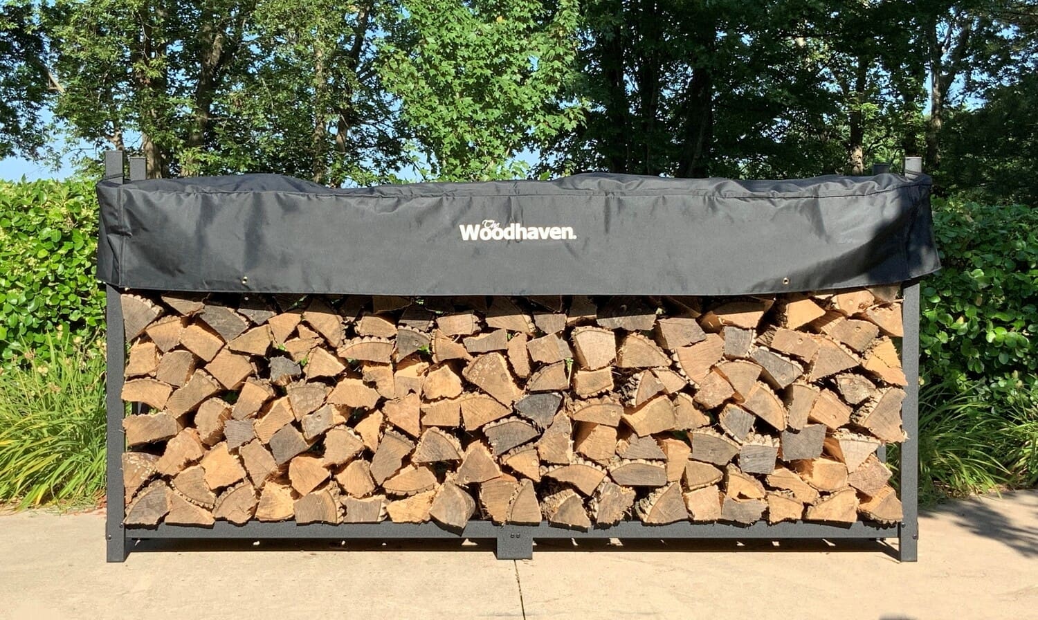 The Woodhaven 8ft Firewood Rack