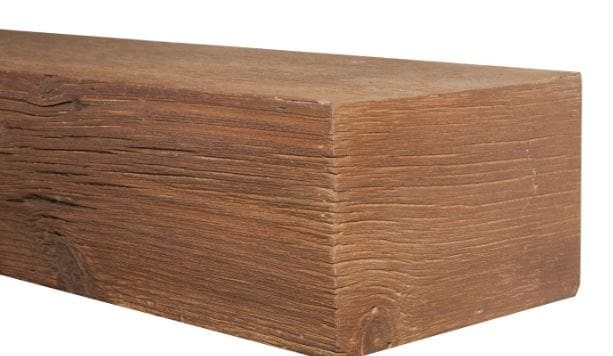 MagraHearth Natural Wood Mantel - Brown