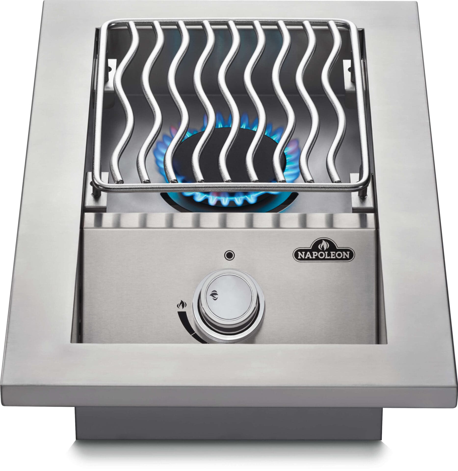 Napoleon - Built-in 500 Series Single Range Top Burner, Stainless Steel Cover