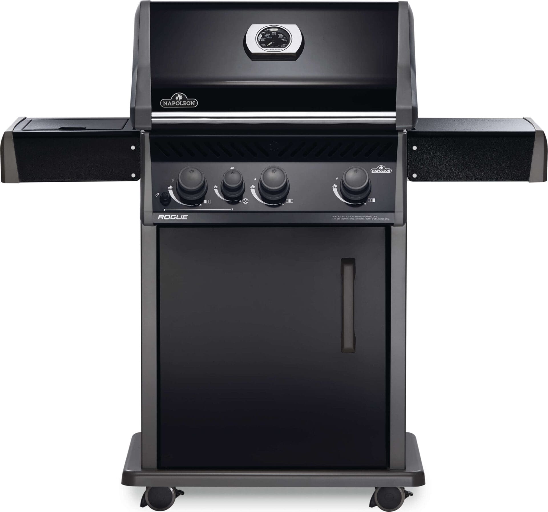 Napoleon - Rogue® 425 Natural Gas Grill with Range Side Burner, Black
