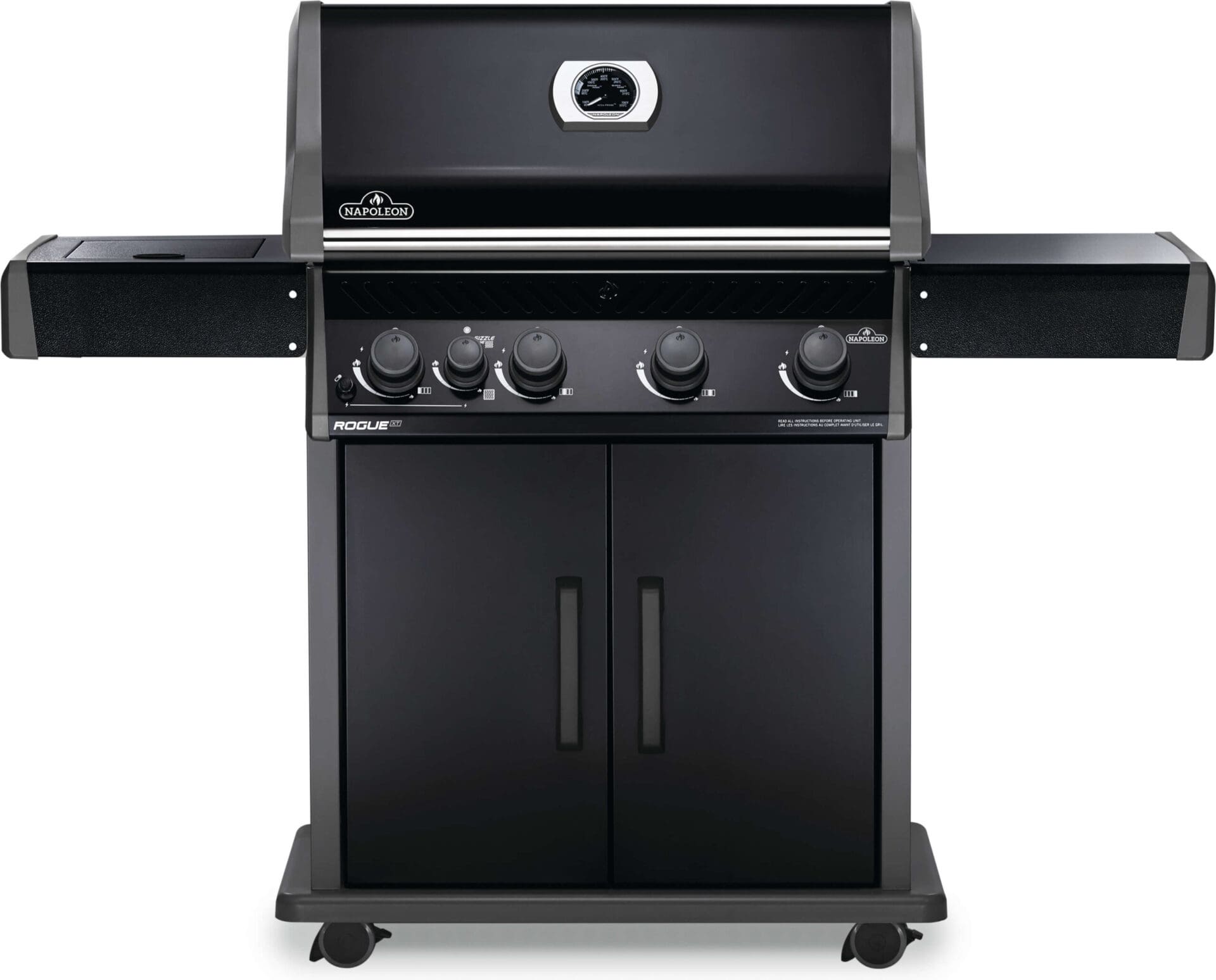 Napoleon - Rogue® XT 525 Natural Gas Grill with Infrared Side Burner, Black