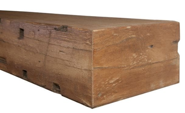MagraHearth Rustic Barn Wood Mantel - Brown
