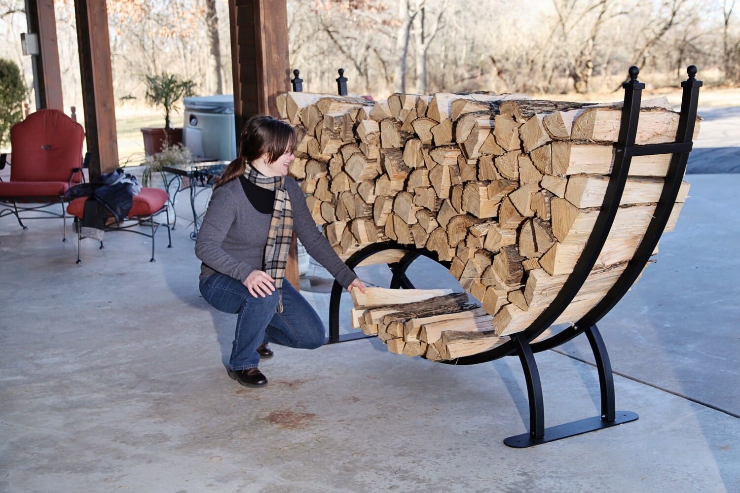 The Woodhaven 8ft Crescent Rack - Image 2