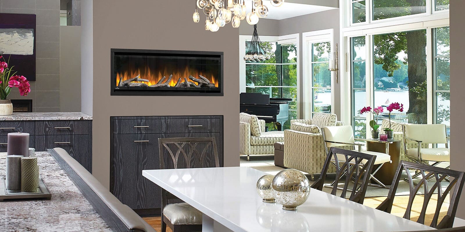 Napoleon - Alluravision™ 42 Deep Depth Electric Fireplace