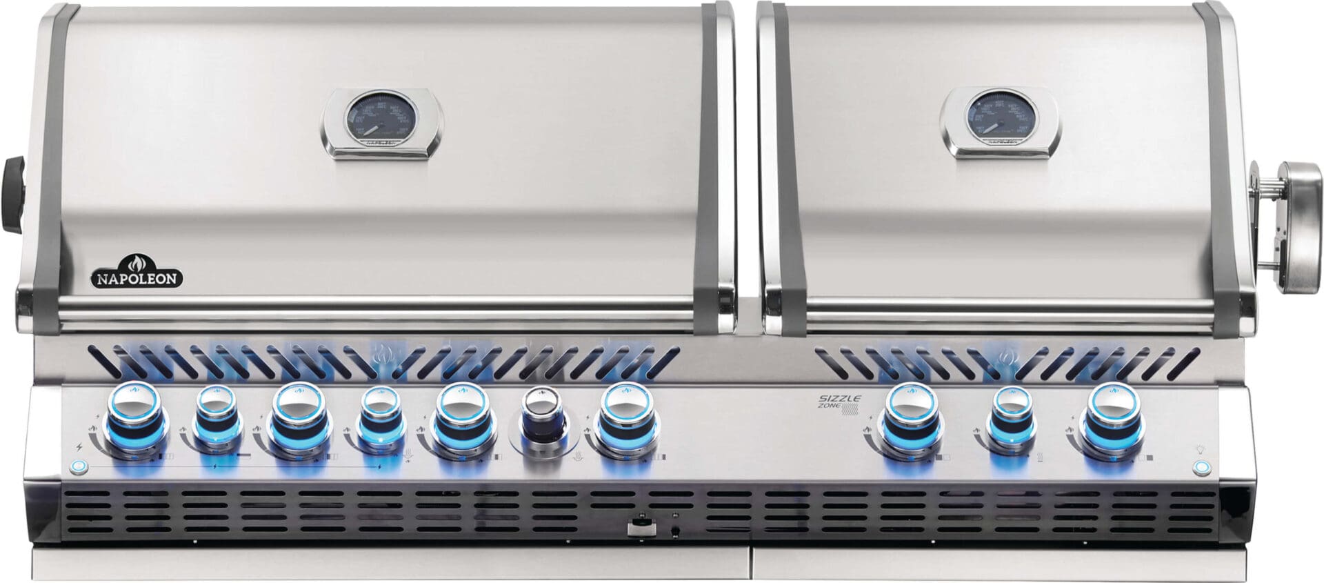 Napoleon - Built-in Prestige PRO™ 825 Natural Gas Grill Head with Infrared Bottom and Rear Burner, Stainless Steel