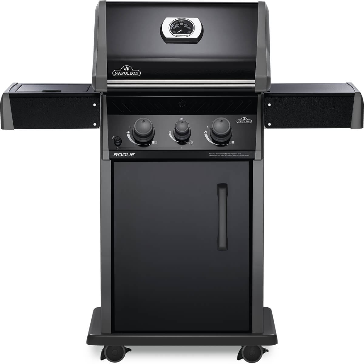 Napoleon - Rogue® 365 Propane Gas Grill with Range Side Burner, Black