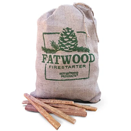 Fatwood Firestarter - Burlap Bags